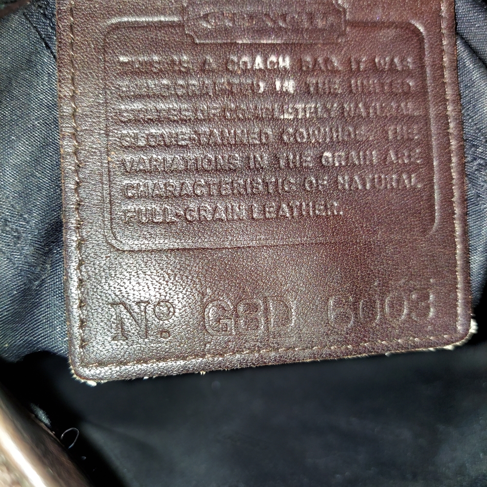 Vintage Coach Full-Grain Leather Bag in Rich Brown